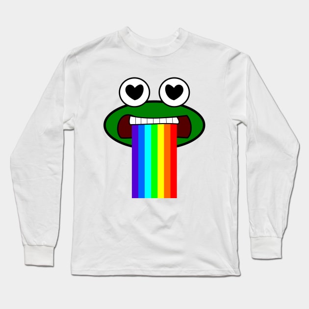 Lovesick Frog Long Sleeve T-Shirt by Shrenk